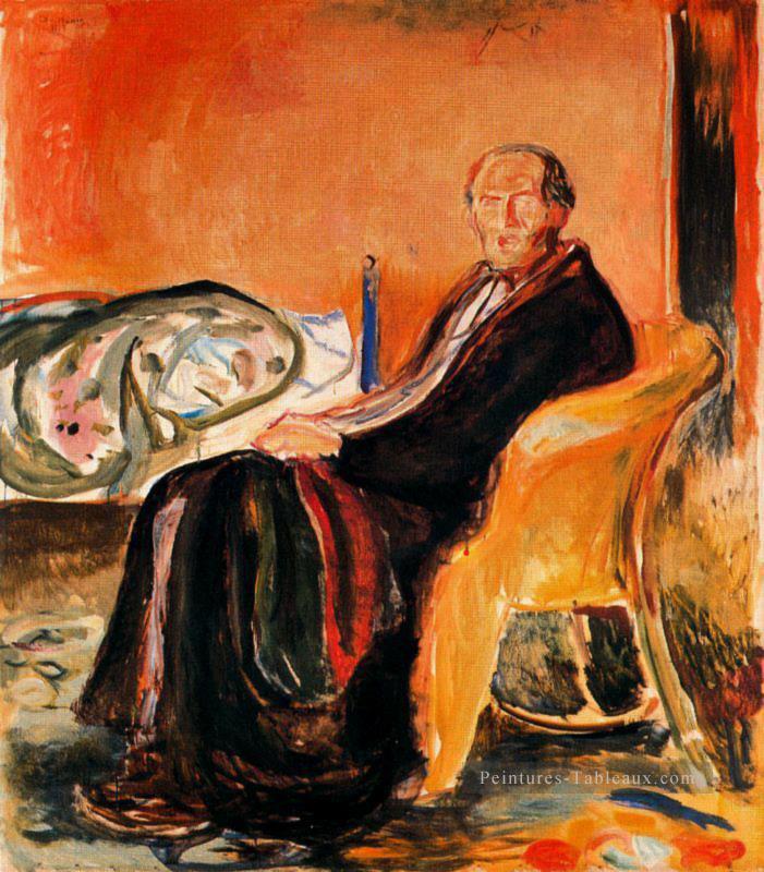 autoportrait après la grippe espagnole 1919 Edvard Munch Peintures à l'huile
